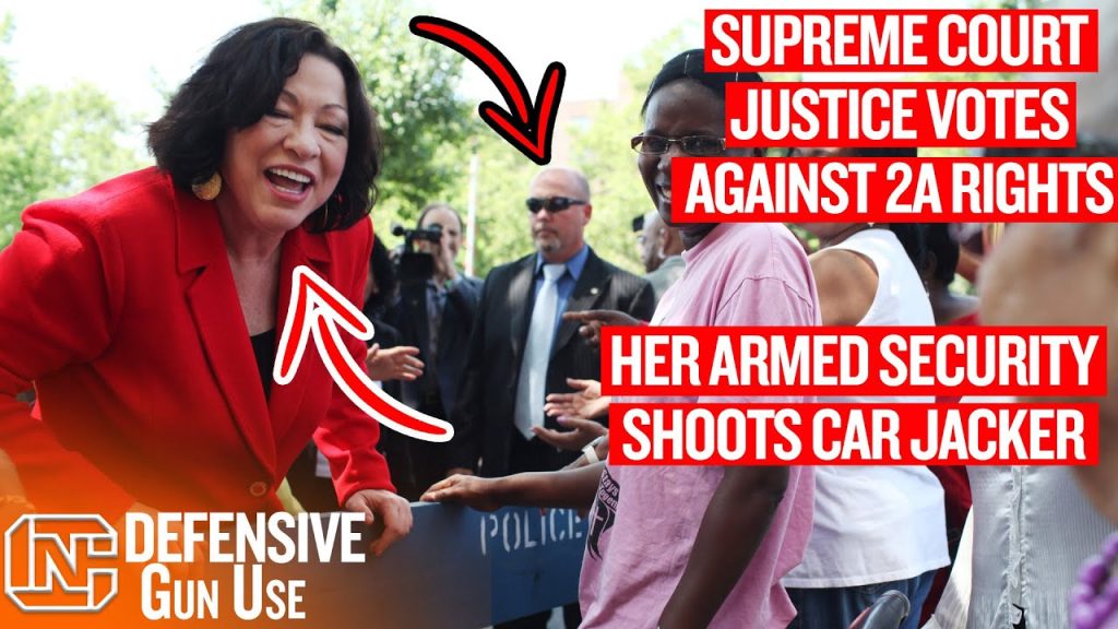 Armed Security Protecting Supreme Court Justice Who Votes Against 2A Rights Shoots Armed Car Jacker