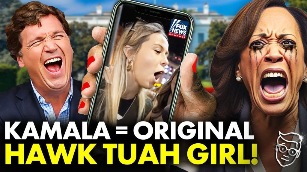 Kamala Called ‘The Original Hawk Tuah Girl’ LIVE on Fox News   Anchor CHOKES as Fox CUTS The Feed