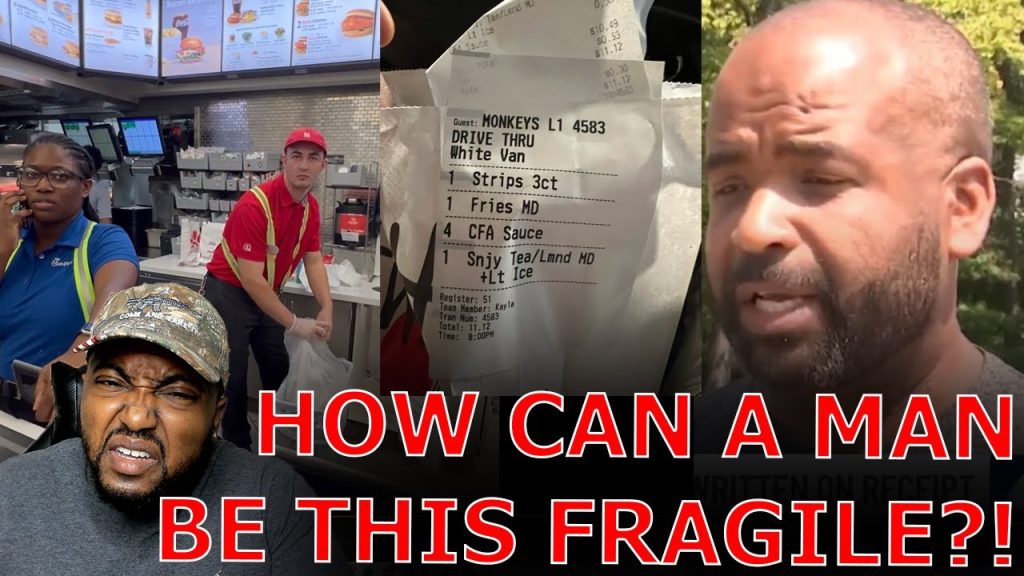 FRAGILE Black Man CRIES RACISM Demanding Chick Fil A Teen BE FIRED For Writing Order Name As Monkey!